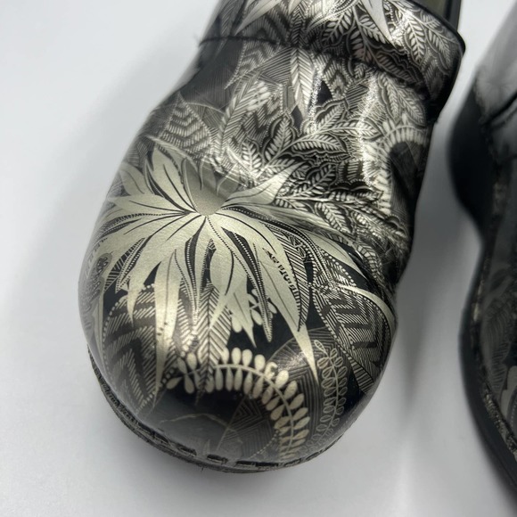 Dansko XP 20 Mules Clogs SIlver Greenery Mosaic Slip On Women's 40 US 9.5 - 10 - Picture 13 of 13